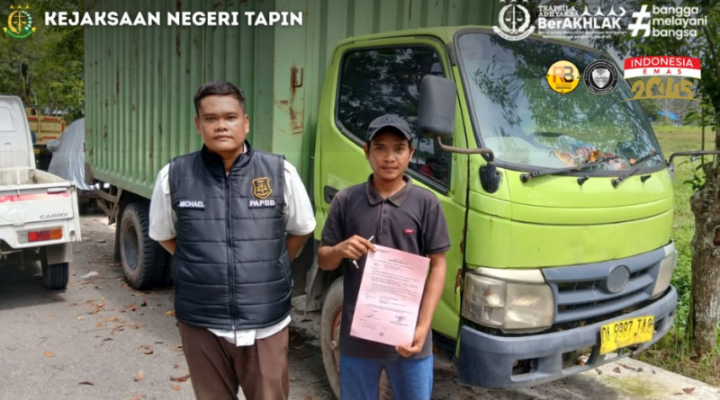 Giat Seksi Pemulihan Aset dan Pengelolaan Barang Bukti Kejaksaan Negeri Tapin dalam Pengembalian Barang Bukti