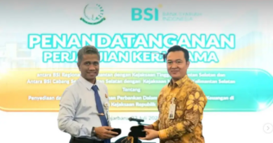 Penandatanganan Perjanjian Kerja Sama Kejaksaan Tinggi Kalimantan Selatan dan Kejaksaan Negeri se-Kalimantan Selatan dengan BUMN serta Lembaga Perbankan