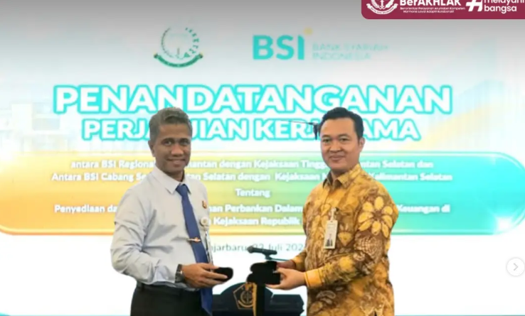 Penandatanganan Perjanjian Kerja Sama Kejaksaan Tinggi Kalimantan Selatan dan Kejaksaan Negeri se-Kalimantan Selatan dengan BUMN serta Lembaga Perbankan