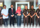 silaturahmi dari Ketua dan Wakil Ketua Pengadilan Negeri Rantau di Kantor Kejaksaan Negeri Tapin.