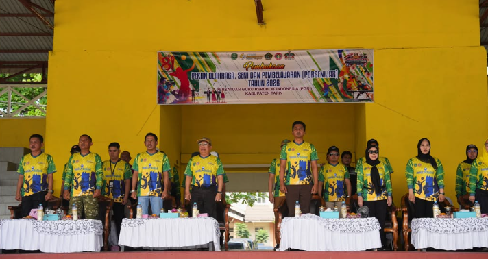 Pembukaan Porsenijar PGRI Kabupaten Tapin.